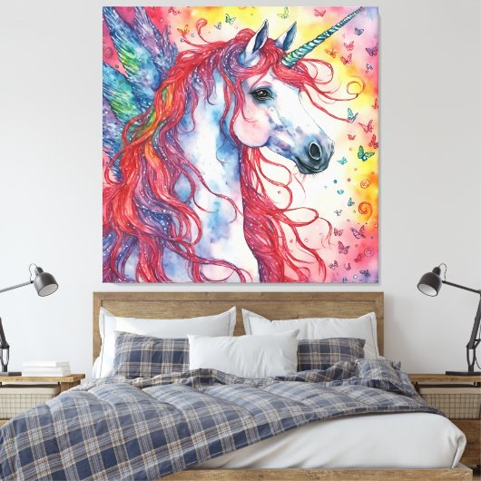 Toile Unicorn Pegasus (Insitu(Chambre))