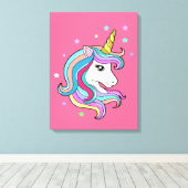 Toile Unicorne colorée (Insitu (Plancher de Bois))
