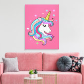 Toile Unicorne colorée (Insitu(Salon))