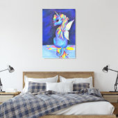 Toile Unicorne de Féerie arc-en-ciel (Insitu(Chambre))