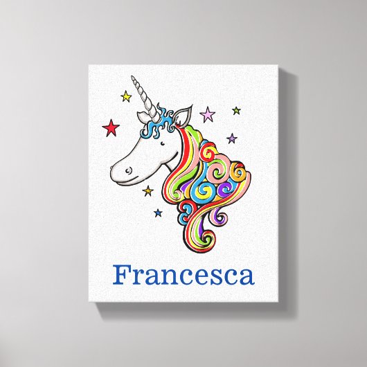 Toile Unicorne de Rainbow (Recto)