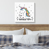 Toile Unicorne | Je suis une licorne (Insitu(Chambre))