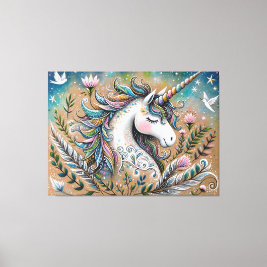 Toile Unicorne magique (Recto)