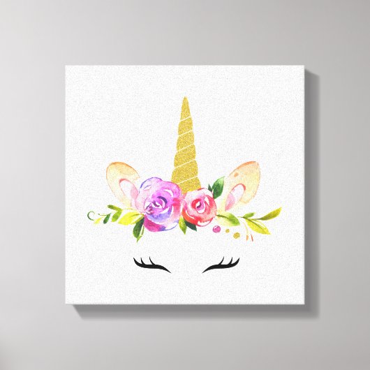 Toile Unicorne magique, Conte de fées, Nourriture pour f (Recto)