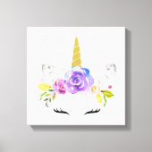 Toile Unicorne Magique, Cute Unicorn, Nourriture pour fi (Recto)