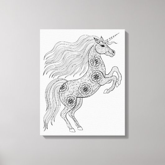 Toile Unicorne magique inspirée 6 (Recto)