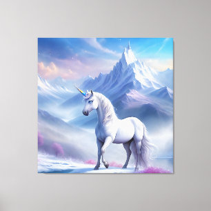Toile Unicorne mystique dans un royaume d'Imaginaire mag