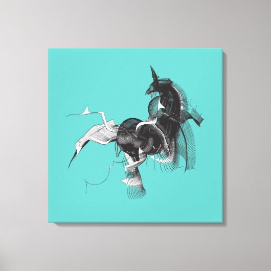 Toile Unicorne numérique (Recto)