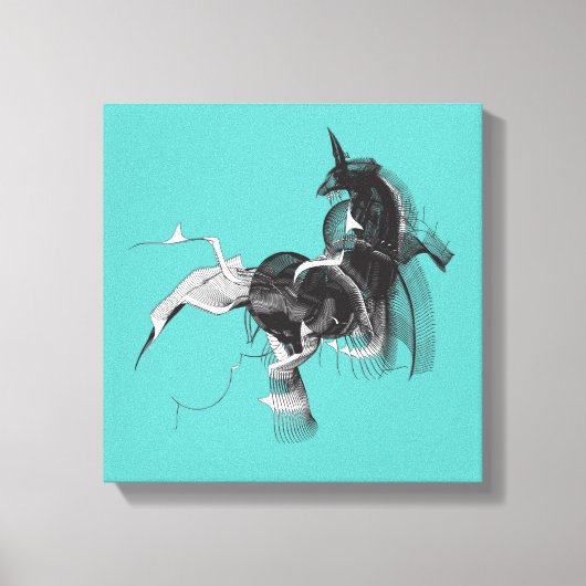 Toile Unicorne numérique (Recto)