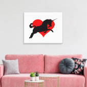 Toile Unicorne romantique (Insitu(Salon))