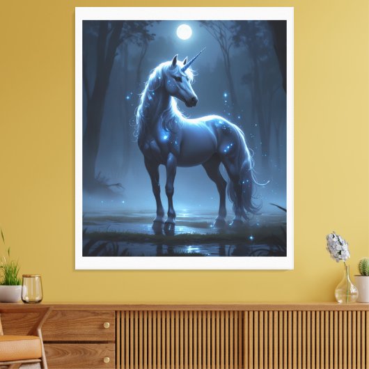 Toile Unicorne Theme Canvas Art (Insitu(Salon))