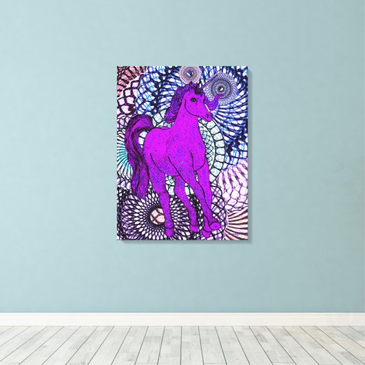 Toile Unicorne unique (Insitu (Plancher de Bois))