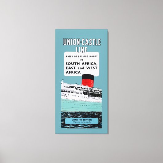 Toile Union Castle Line Brochure ~ XL (Recto)