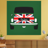 Toile Union Jack Austin Mini Cooper (Insitu(Salon))