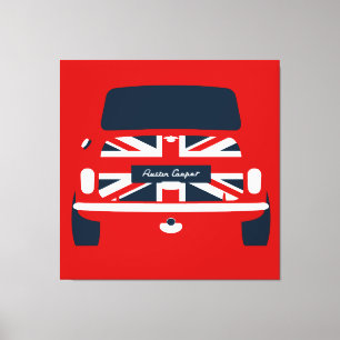 Toile Union Jack classique, Austin Mini Cooper
