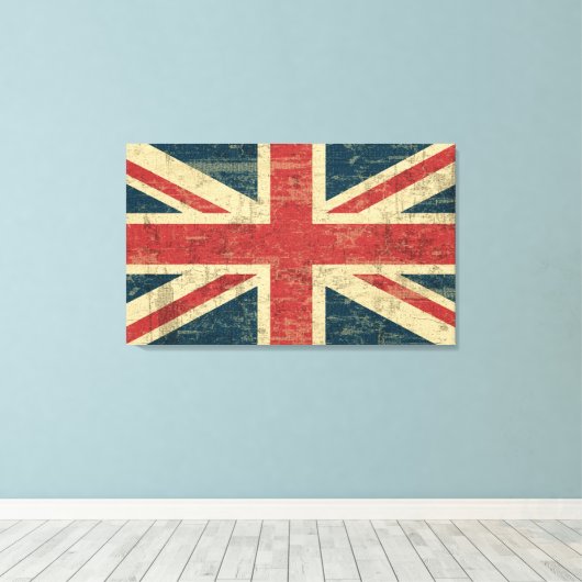 Toile Union Jack dégradée (Insitu (Plancher de Bois))