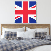 Toile Union Jack ~ Drapeau britannique - Carré (Insitu(Chambre))