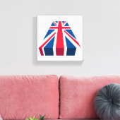 Toile Union Jack, drapeau britannique en 3D (Insitu(Salon))