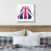 Toile Union Jack, drapeau britannique en 3D (Insitu(Chambre))