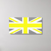 Toile Union Jack gris et jaune (Recto)