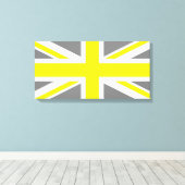 Toile Union Jack gris et jaune (Insitu (Plancher de Bois))