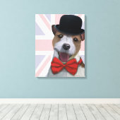 Toile Union Jack Jack Russell (Insitu (Plancher de Bois))