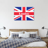 Toile Union Jack Londres ~ Baguette Drapeau Britannique (Insitu(Chambre))