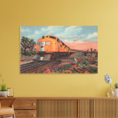 Toile Union Pacific Train, Ville de L.A. (Insitu(Salon))