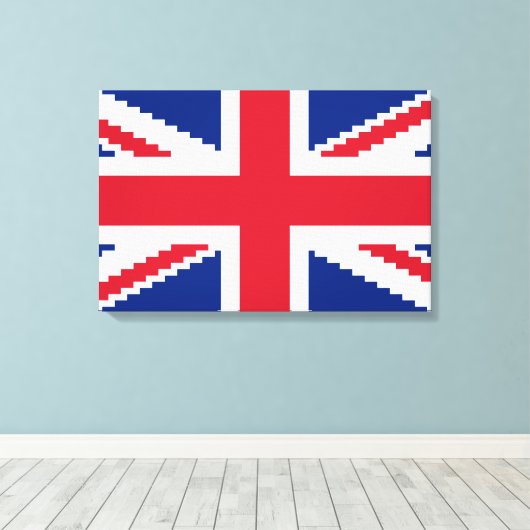 Toile Union Pixel Jack 8 bits (Insitu (Plancher de Bois))