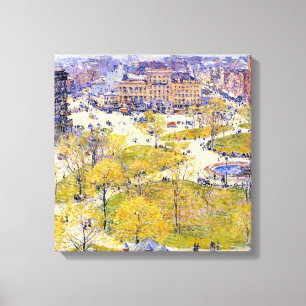 Toile Union Square au printemps par Frederick Childe Has