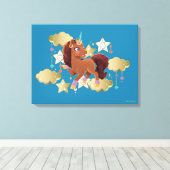 Toile Unique aux étoiles et aux nuages Unicorne (Insitu (Plancher de Bois))