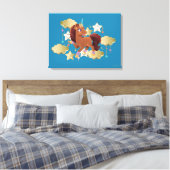 Toile Unique aux étoiles et aux nuages Unicorne (Insitu(Chambre))