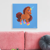 Toile Unique la licorne debout Fière (Insitu(Salon))