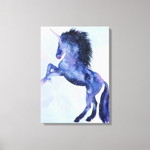 Toile Univers de licorne - cosmique