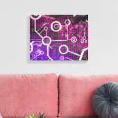 Toile Univers numérique (Insitu(Salon))