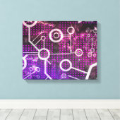 Toile Univers numérique (Insitu (Plancher de Bois))