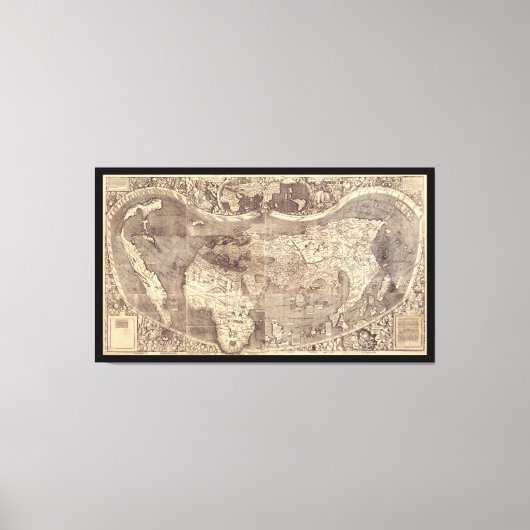 Toile Universalis Cosmographia par M. Waldseemuller 1507 (Recto)