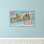 Toile Université de l'Indiana - Scènes de grandes lettre (Insitu (Plancher de Bois))