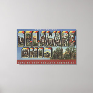 Toile Université de Wesleyan - Scènes de grandes lettres