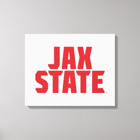 Toile Université d'État de Jacksonville JAX STATE Rouge (Recto)