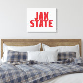 Toile Université d'État de Jacksonville JAX STATE Rouge (Insitu(Chambre))