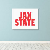 Toile Université d'État de Jacksonville JAX STATE Rouge (Insitu (Plancher de Bois))