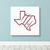 Toile Université Texas A&M de San Antonio | Logo d'état (Insitu (Plancher de Bois))