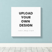Toile Upload Your Own Design Here | Custom Template (Insitu (Plancher de Bois))