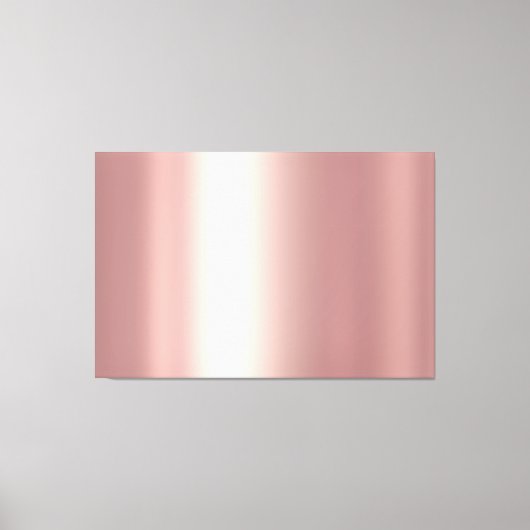 Toile Upload Your Photo to Luxury Rose Gold Background (Recto)