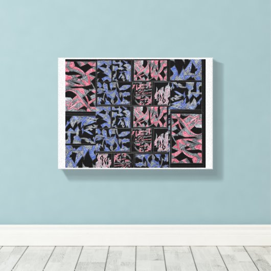 Toile Urban Abstract Harmony Canvas (Insitu (Plancher de Bois))