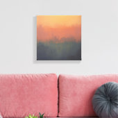 Toile Urban Dreamscape at Sunset - Abstrait Cityscape Ar (Insitu(Salon))