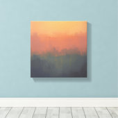Toile Urban Dreamscape at Sunset - Abstrait Cityscape Ar (Insitu (Plancher de Bois))