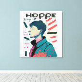 Toile Urban Hope - Abstract Portrait Illustration (Insitu (Plancher de Bois))