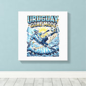 Toile Uruguay Mode Goal Skeleton Striker Nations Dynamiq (Insitu (Plancher de Bois))